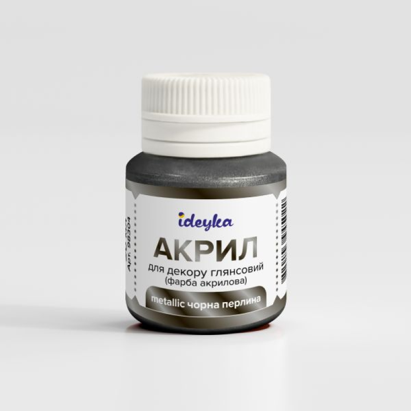 Акрил для декору - Metallic Чорна перлина Акрил для декору - Metallic Чорна перлина