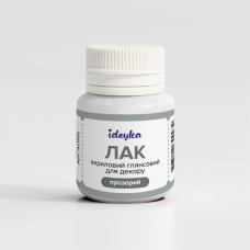 Лак акриловий глянсовий для декору (прозорий)