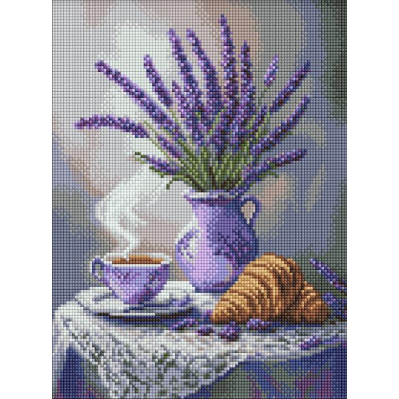 Алмазна мозаїка - Лавандовий натюрморт ©art_selena_ua