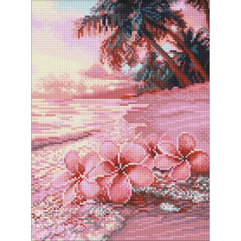 Алмазна мозаїка - Рожевий пляж ©art_selena_ua