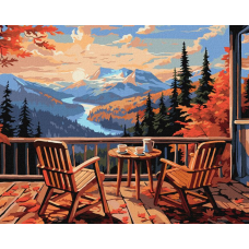 Картина за номерами - Сніданок у горах ©art_selena_ua