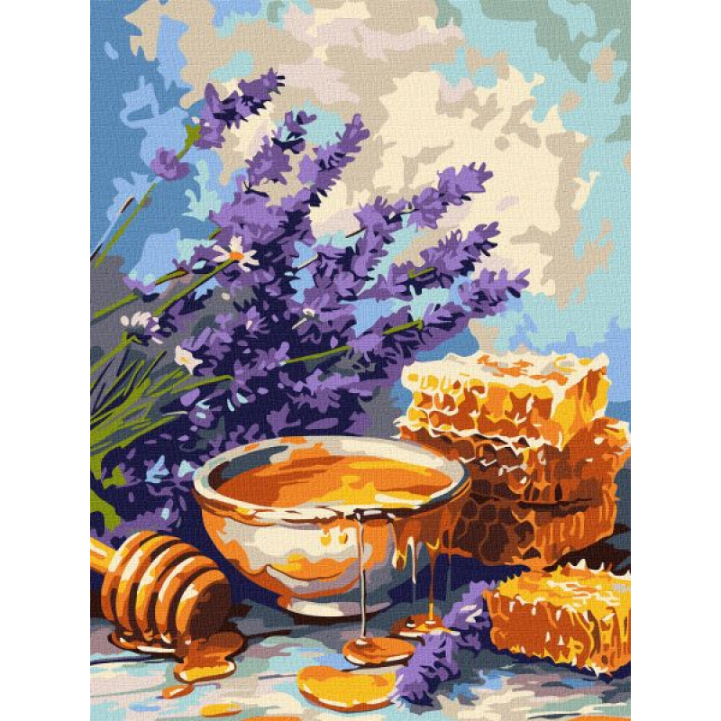 Картина за номерами - Лаванда та мед ©art_selena_ua