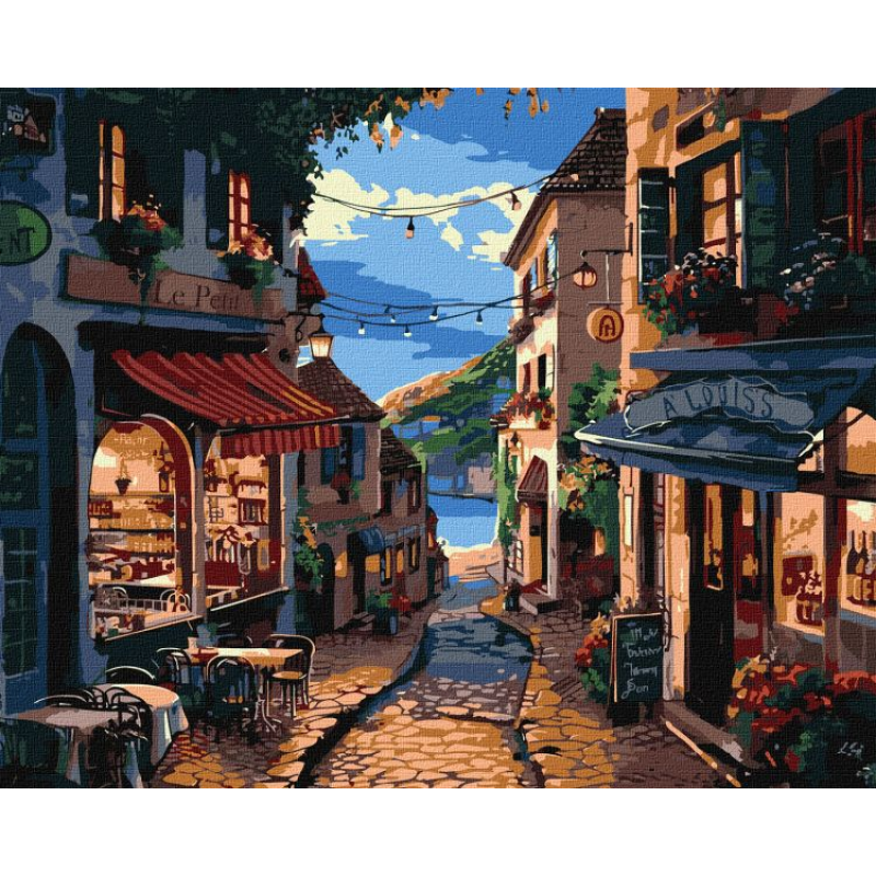 Картина за номерами - Французька вуличка ©art_selena_ua