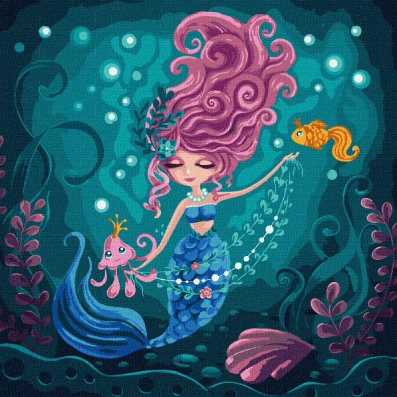 Картина за номерами - Русалка ©Elena Schweitzer