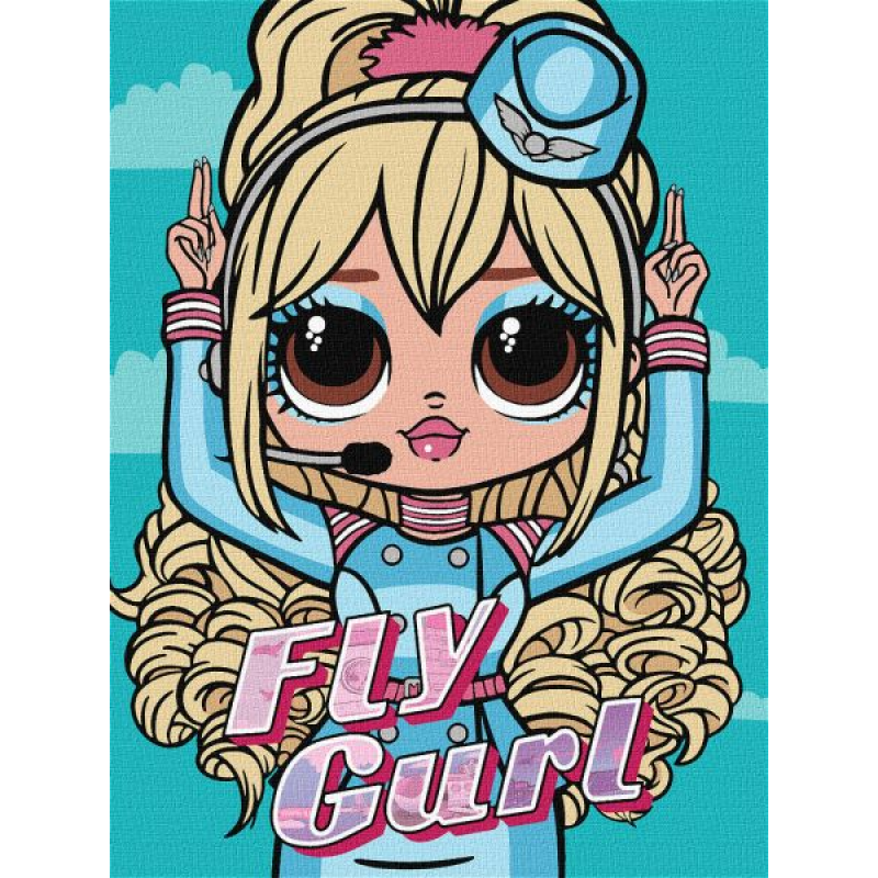 Картина за номерами - L.O.L. Surprise! O.M.G. Fly Gurl