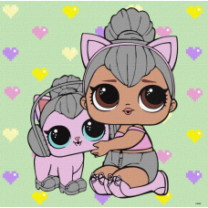 Картина за номерами - L.O.L. Surprise! TroopSurprise Kitty Queen With Kitty