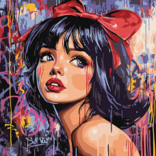 Картина за номерами - Сучасна Білосніжка ©art_selena_ua