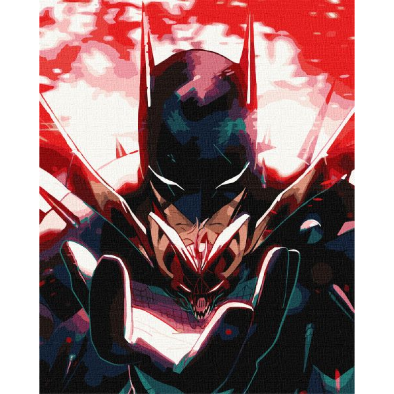 Картина за номерами - Batman: Темний Лицар з фарбами металік ©Warner Bros.