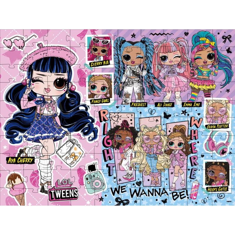 Пазли L.O.L. Surprise! Tweens Collection, 100 елементів Пазли L.O.L. Surprise! Tweens Collection, 100 елементів