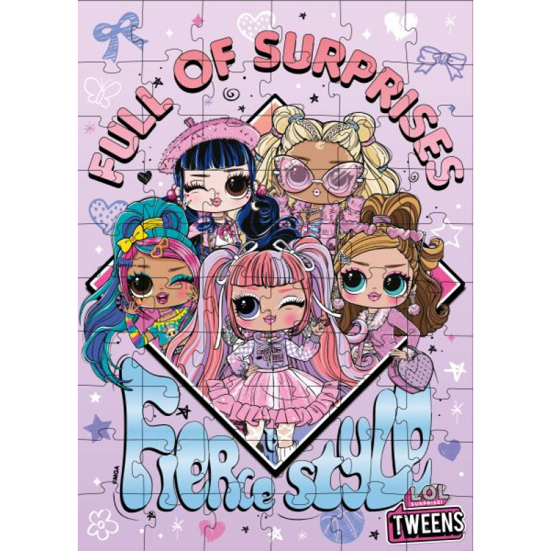 Пазли L.O.L. Surprise! Tweens Fierce Style, 60 елементів Пазли L.O.L. Surprise! Tweens Fierce Style, 60 елементів