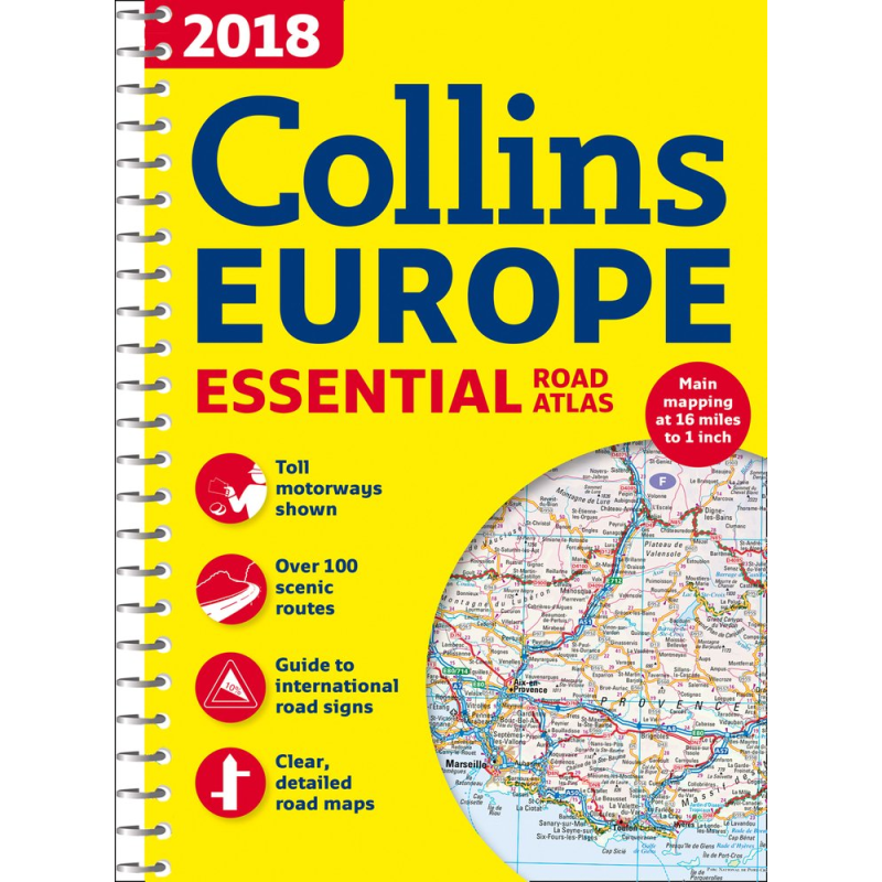 2018 Collins Europe Essential Road Atlas 2018 Collins Europe Essential Road Atlas