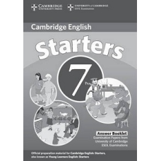 Cambridge YLE Tests 7 Starters Answer Booklet