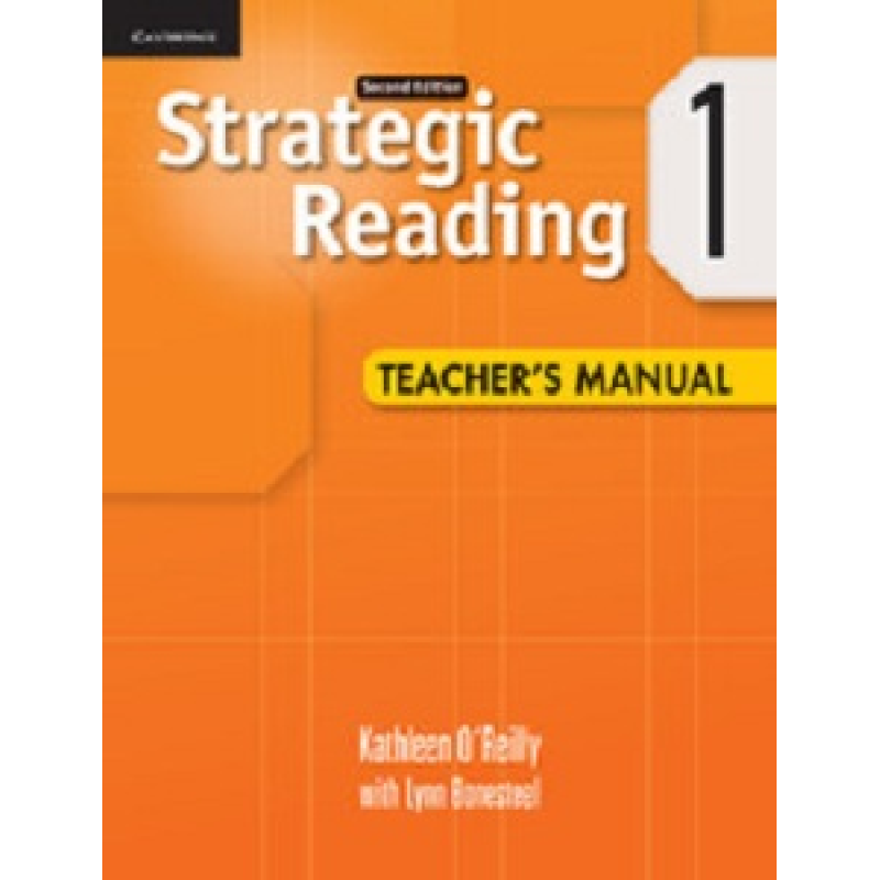Strategic Reading Second edition 1 Teacher's Manual Strategic Reading Second edition 1 Teacher's Manual