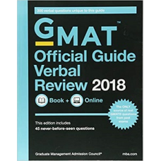 GMAT Official Guide 2018 Verbal Review: Book + Online