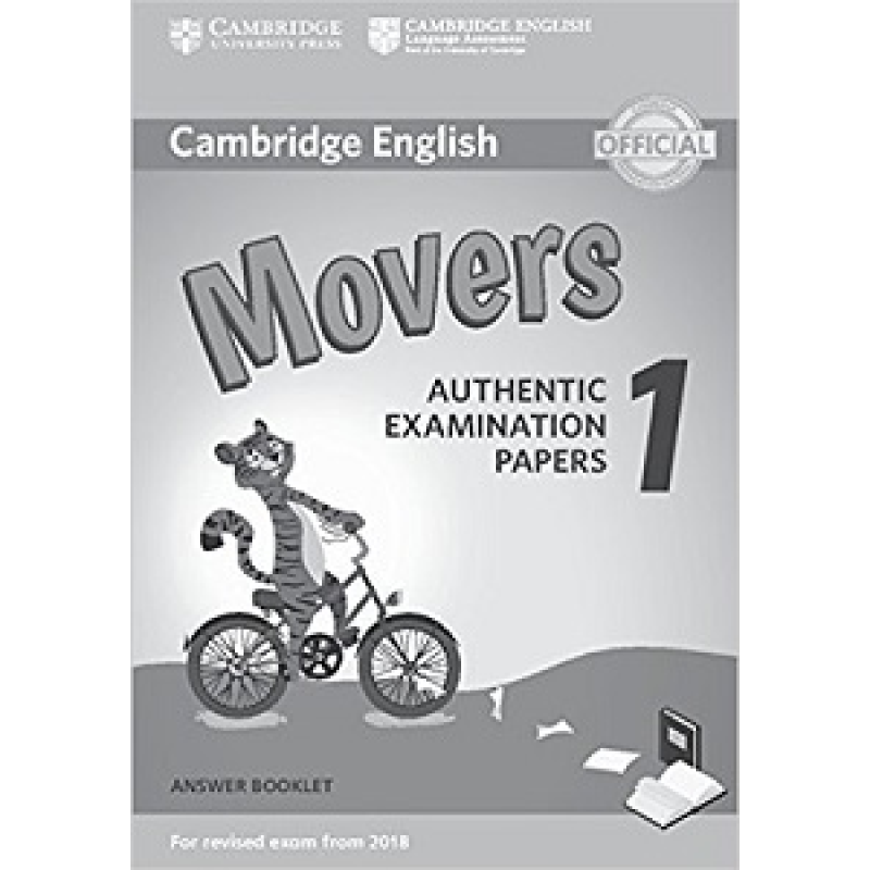 Cambridge English Movers 1 for Revised Exam from 2018 Answer Booklet Cambridge English Movers 1 for Revised Exam from 2018 Answer Booklet