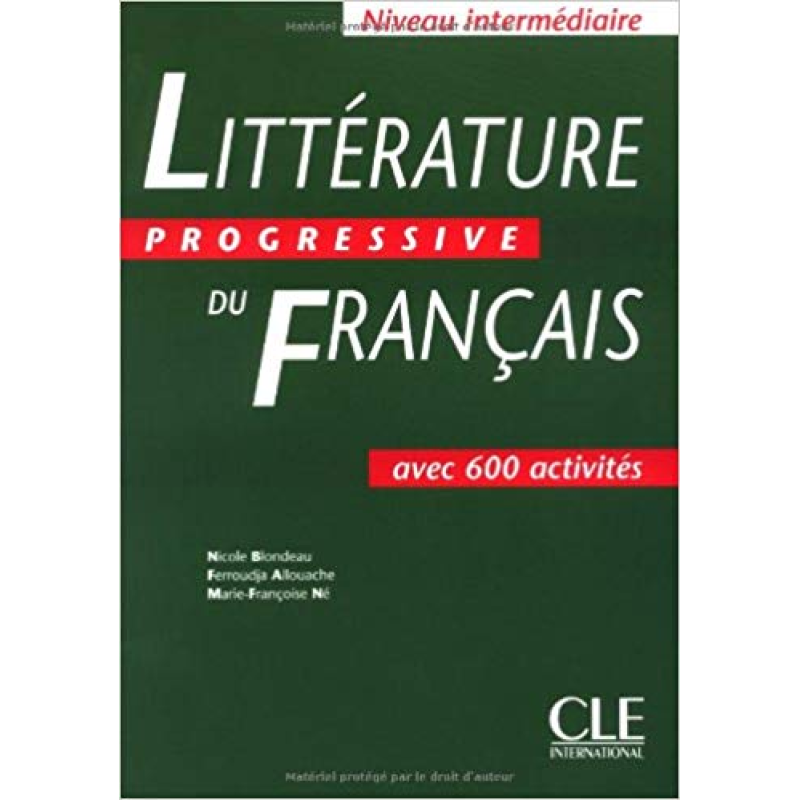 Litterature Progr du Franc Interm Livre
