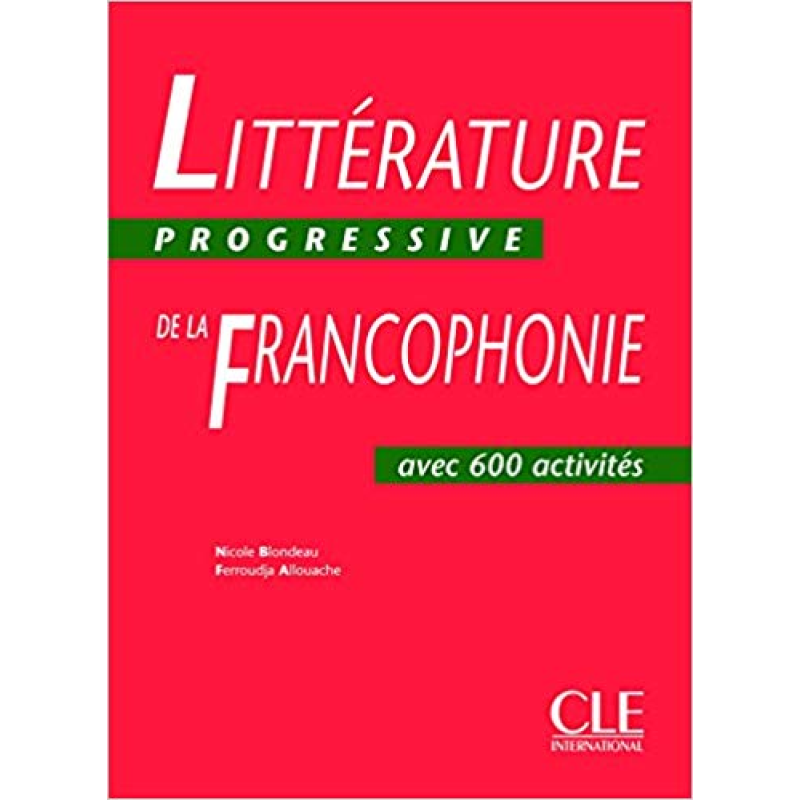 Litterature Progr de la francoph Livre Litterature Progr de la francoph Livre