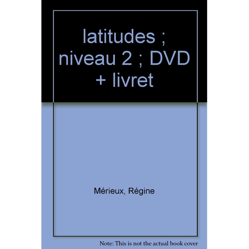 Latitudes 2 DVD + Livret Latitudes 2 DVD + Livret