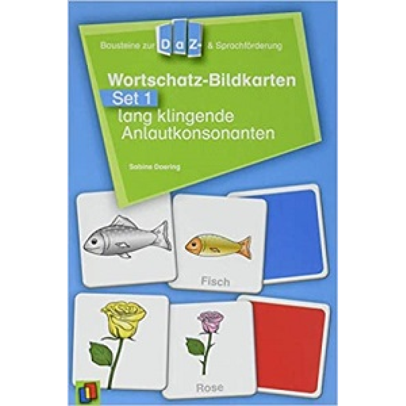 Wortschatz-Bildkarten - Set 1 lang klingende Anlautkonsonanten Wortschatz-Bildkarten - Set 1 lang klingende Anlautkonsonanten